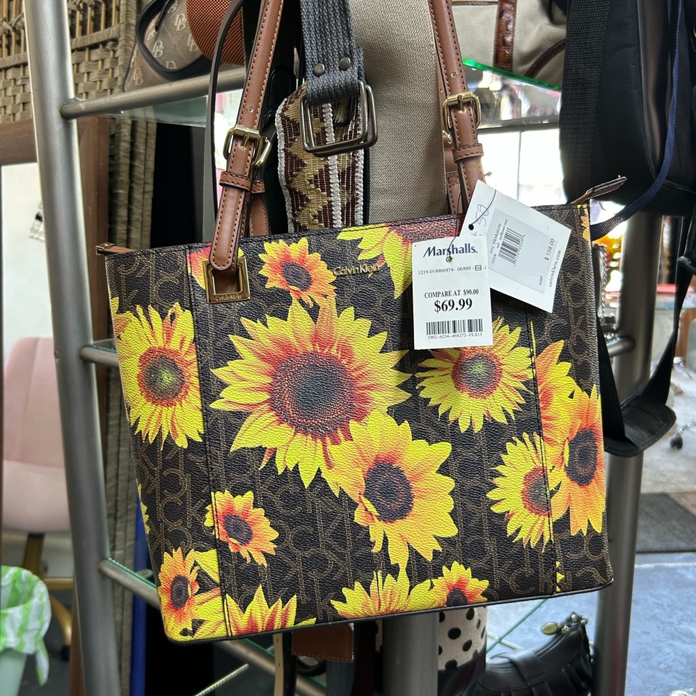 Calvin Klein Sunflower Brown Tote - Picture 3 of 9